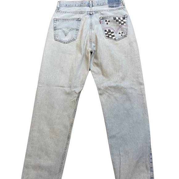 Levi’s 550 relaxed fit jeans (back pocket personalized) high waist size 32 - Picture 2 of 12